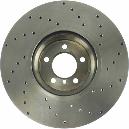 StopTech Sport Cryo Cross Drilled Brake Rotor; Front Left