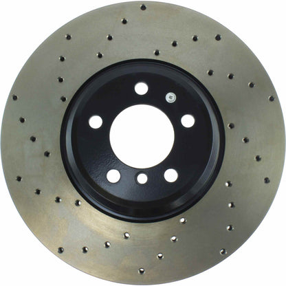 StopTech Sport Cryo Cross Drilled Brake Rotor; Front Left