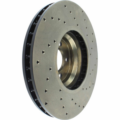 StopTech Sport Cryo Cross Drilled Brake Rotor; Front Left