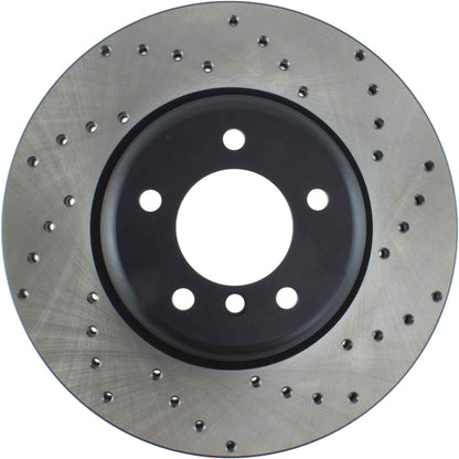 StopTech Sport Cryo Cross Drilled Brake Rotor; Front Right