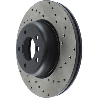 StopTech Sport Cryo Cross Drilled Brake Rotor; Front Right