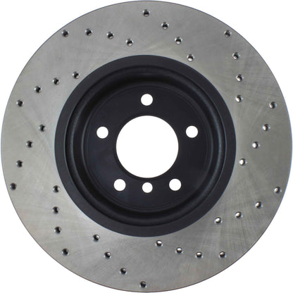StopTech Sport Cryo Cross Drilled Brake Rotor; Front Left