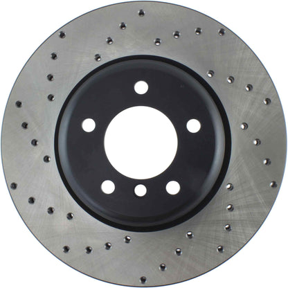 StopTech Sport Cryo Cross Drilled Brake Rotor; Front Left