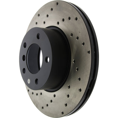 StopTech Sport Cryo Cross Drilled Brake Rotor; Front Left