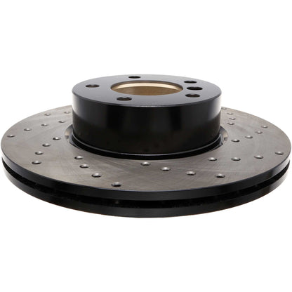 StopTech Sport Cryo Cross Drilled Brake Rotor; Front Right