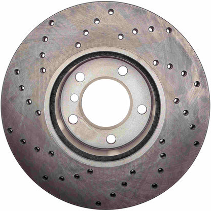 StopTech Sport Cryo Cross Drilled Brake Rotor; Front Right