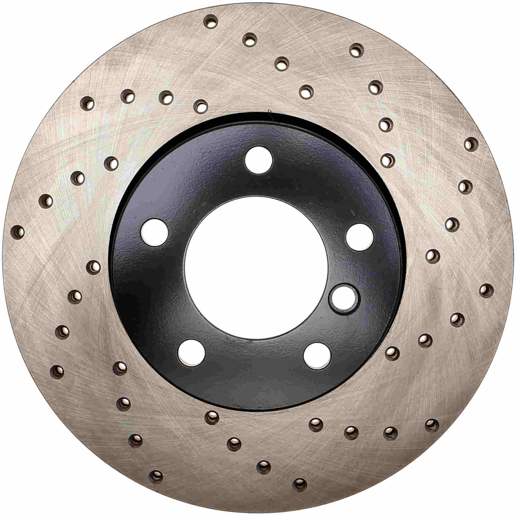 StopTech Sport Cryo Cross Drilled Brake Rotor; Front Right