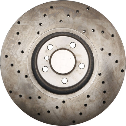 StopTech Sport Cryo Cross Drilled Brake Rotor; Rear Right