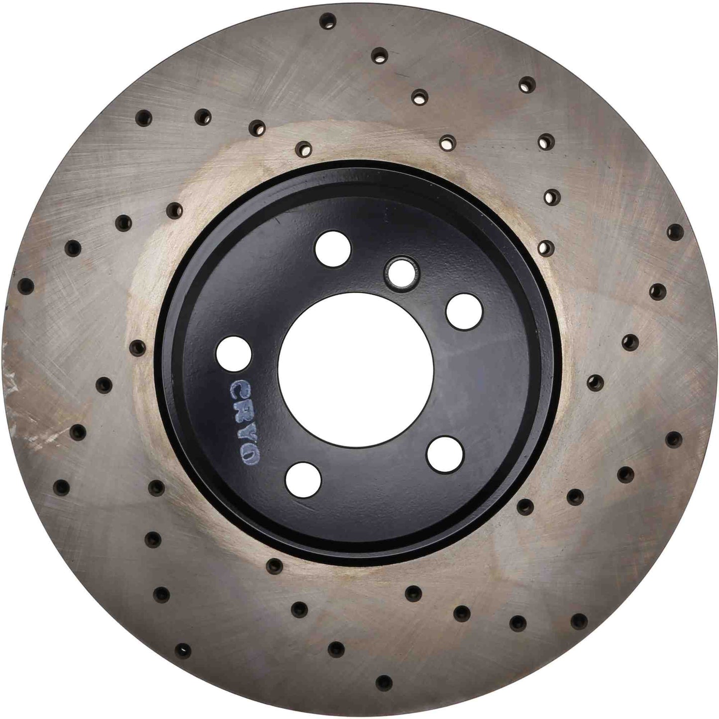 StopTech Sport Cryo Cross Drilled Brake Rotor; Rear Right