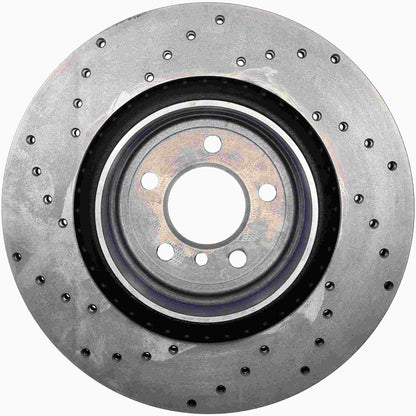 StopTech Sport Cryo Cross Drilled Brake Rotor; Rear Right