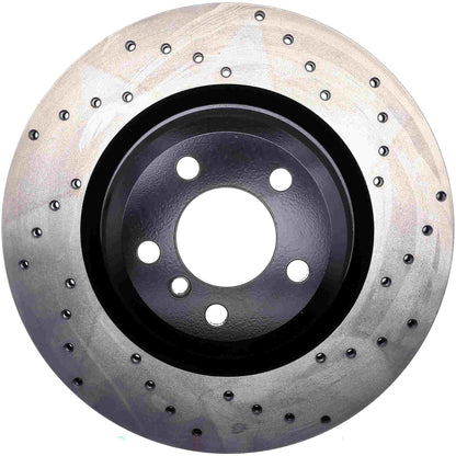 StopTech Sport Cryo Cross Drilled Brake Rotor; Rear Right