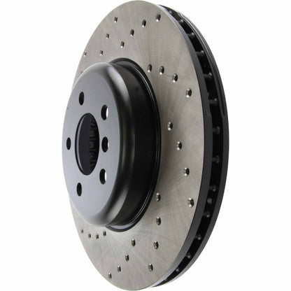 StopTech Sport Cryo Cross Drilled Brake Rotor; Front Left