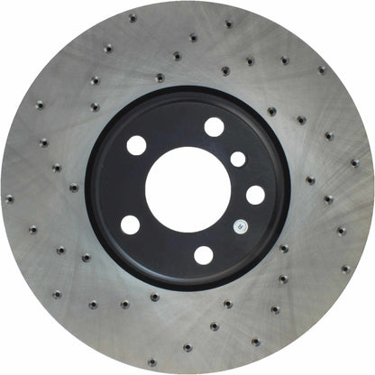 StopTech Sport Cryo Cross Drilled Brake Rotor; Rear Right