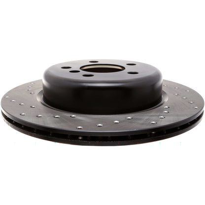 StopTech Sport Cryo Cross Drilled Brake Rotor; Front Left