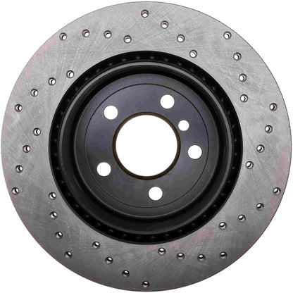 StopTech Sport Cryo Cross Drilled Brake Rotor; Front Left