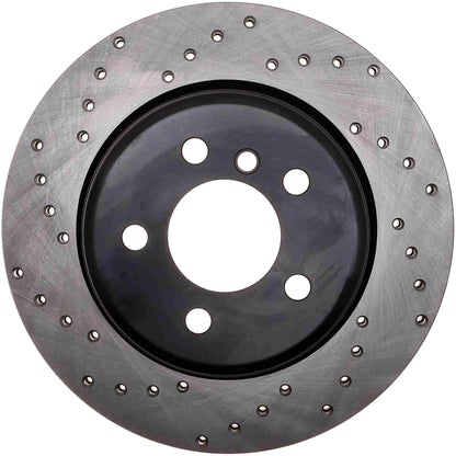 StopTech Sport Cryo Cross Drilled Brake Rotor; Front Left