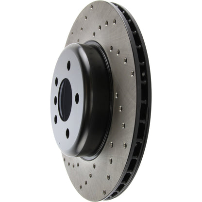 StopTech Sport Cryo Cross Drilled Brake Rotor; Front Left