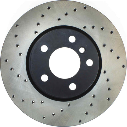 StopTech Sport Cryo Cross Drilled Brake Rotor; Rear Left