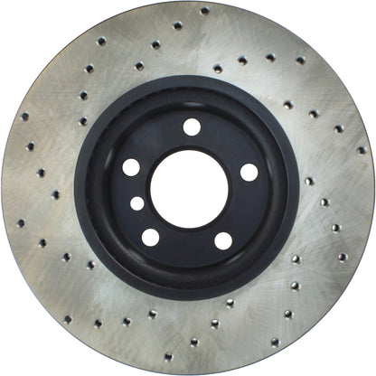 StopTech Sport Cryo Cross Drilled Brake Rotor; Rear Right
