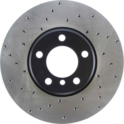 StopTech Sport Cryo Cross Drilled Brake Rotor; Rear Left