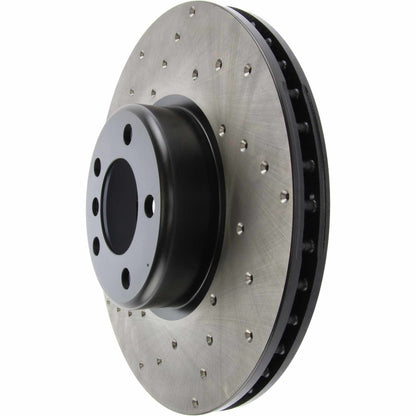 StopTech Sport Cryo Cross Drilled Brake Rotor; Rear Left