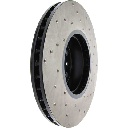StopTech Sport Cryo Cross Drilled Brake Rotor; Rear Left