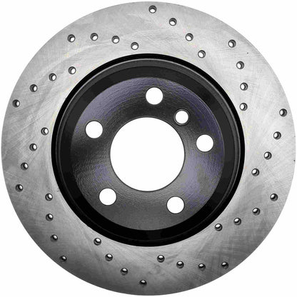 StopTech Sport Cryo Cross Drilled Brake Rotor; Rear Right