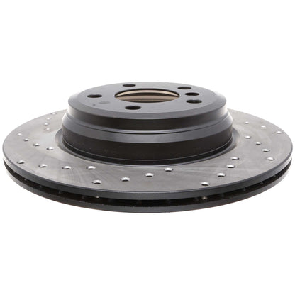 StopTech Sport Cryo Cross Drilled Brake Rotor; Front Left