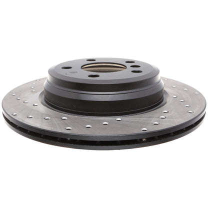 StopTech Sport Cryo Cross Drilled Brake Rotor; Front Left