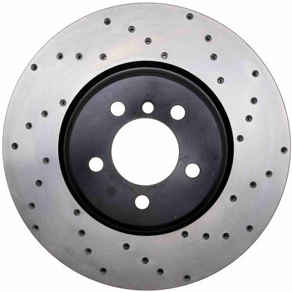 StopTech Sport Cryo Cross Drilled Brake Rotor; Front Right
