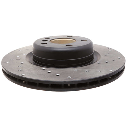 StopTech Sport Cryo Cross Drilled Brake Rotor; Rear Right