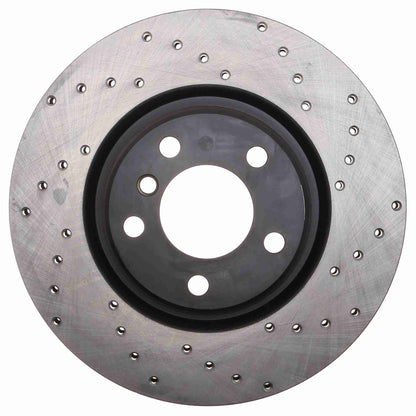 StopTech Sport Cryo Cross Drilled Brake Rotor; Rear Right