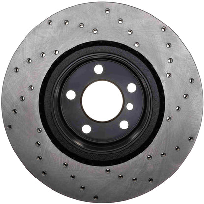 StopTech Sport Cryo Cross Drilled Brake Rotor; Front Left
