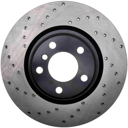 StopTech Sport Cryo Cross Drilled Brake Rotor; Front Left
