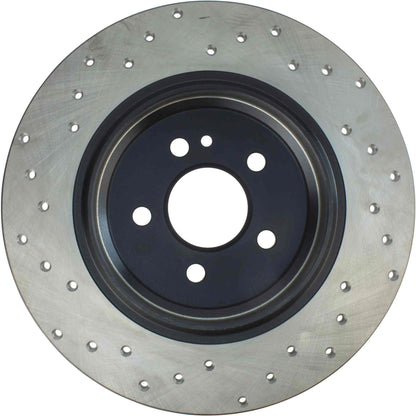 StopTech Sport Cryo Cross Drilled Brake Rotor; Rear Right