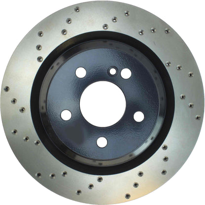 StopTech Sport Cryo Cross Drilled Brake Rotor; Front Right