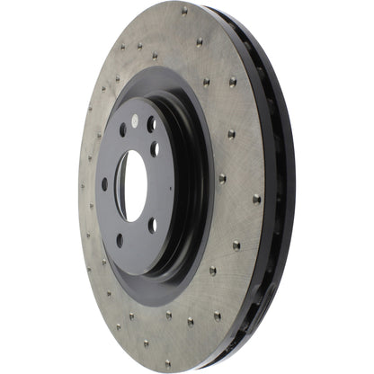 StopTech Sport Cryo Cross Drilled Brake Rotor; Rear Left