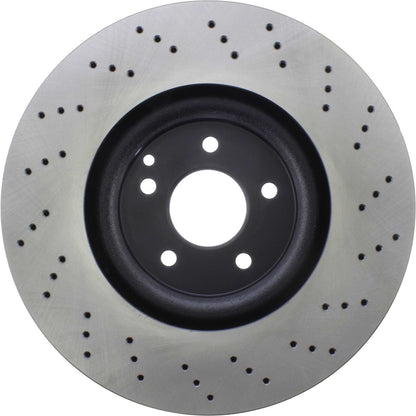 Centric Parts Disc Brake Rotor Premium OE Style Drilled with Electrocoating finish for 2018 Ford Transit, 2006 Jaguar XKR, 2003-2009 Mercedes-Benz CLK, 2014-2016 E63 AMG S