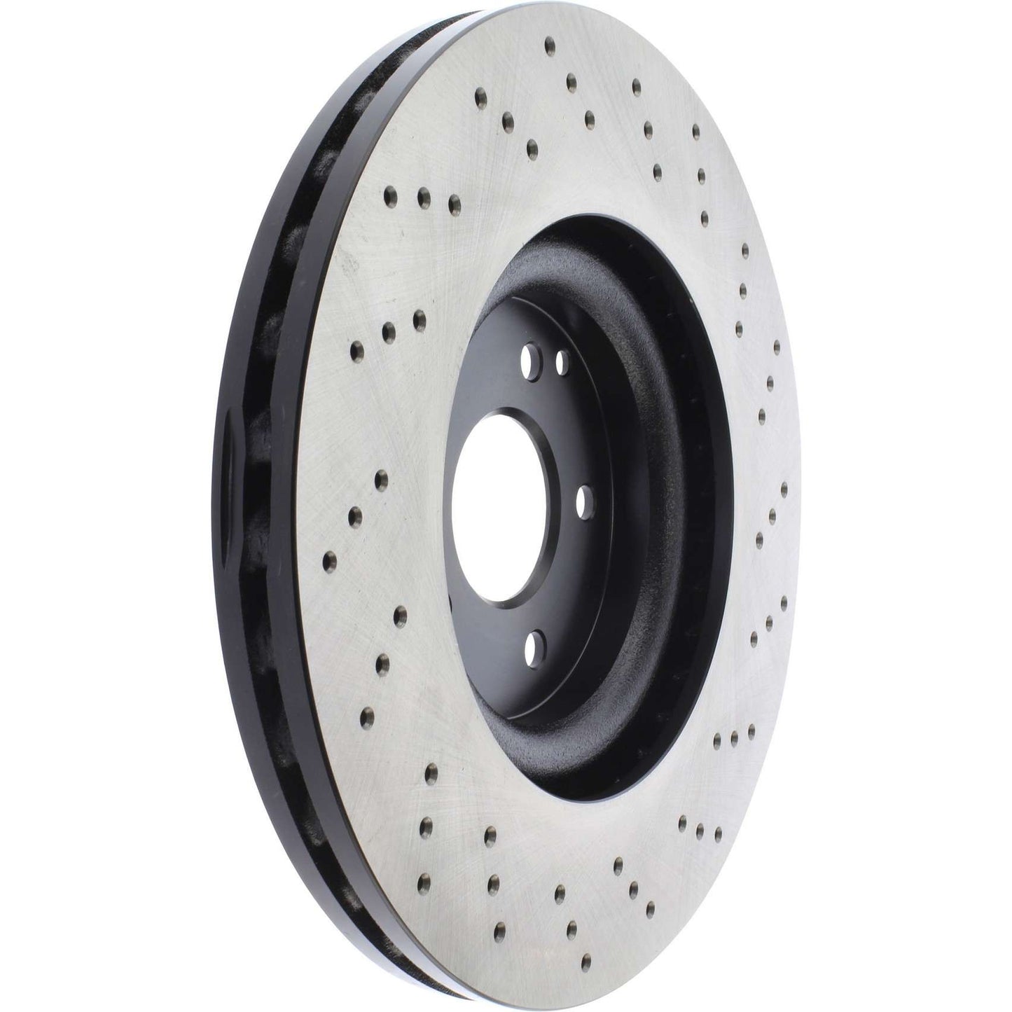 Centric Parts Disc Brake Rotor Premium OE Style Drilled with Electrocoating finish for 2018 Ford Transit, 2006 Jaguar XKR, 2003-2009 Mercedes-Benz CLK, 2014-2016 E63 AMG S