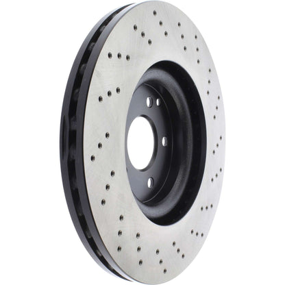 Centric Parts Disc Brake Rotor Premium OE Style Drilled with Electrocoating finish for 2018 Ford Transit, 2006 Jaguar XKR, 2003-2009 Mercedes-Benz CLK, 2014-2016 E63 AMG S