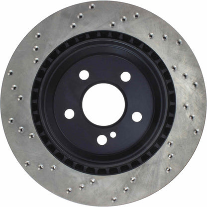 StopTech Sport Cryo Cross Drilled Brake Rotor; Rear Left