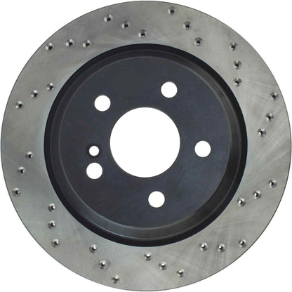 StopTech Sport Cryo Cross Drilled Brake Rotor; Rear Left
