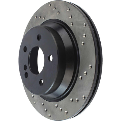 StopTech Sport Cryo Cross Drilled Brake Rotor; Rear Left