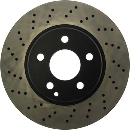 Centric Parts Disc Brake Rotor Premium OE Style Drilled with Electrocoating for 2003-2006 Mercedes-Benz CL500 S350 S430 S500 128.35064