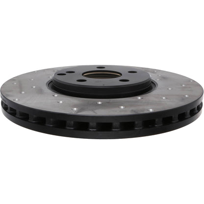 StopTech Sport Cryo Cross Drilled Brake Rotor; Front Right