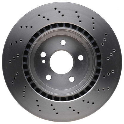 Centric Parts Disc Brake Rotor Premium OE Style Drilled with Electrocoating Finish for 2006-2011 Mercedes-Benz CLS55 AMG CLS63 AMG E55 AMG E63 AMG 128.35077