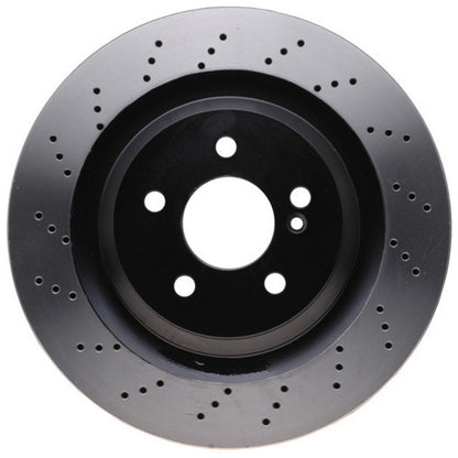 Centric Parts Disc Brake Rotor Premium OE Style Drilled with Electrocoating Finish for 2006-2011 Mercedes-Benz CLS55 AMG CLS63 AMG E55 AMG E63 AMG 128.35077