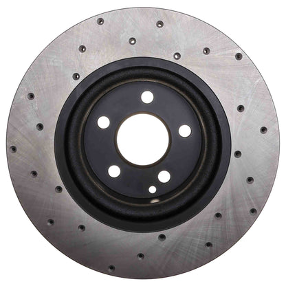 StopTech Sport Cryo Cross Drilled Brake Rotor; Front Left
