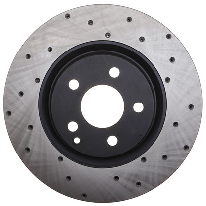 StopTech Sport Cryo Cross Drilled Brake Rotor; Front Left