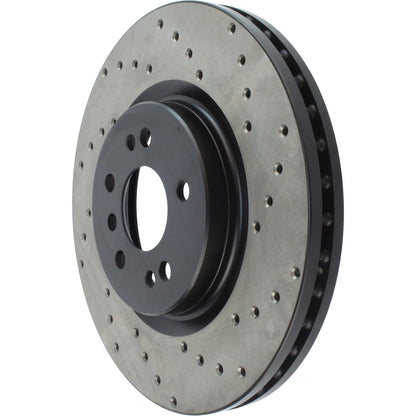 StopTech Sport Cryo Cross Drilled Brake Rotor; Rear Right